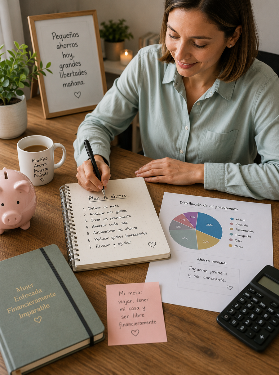 Cómo empezar a ahorrar siendo mujer, 7 pasos prácticos para transformar tus finanzas