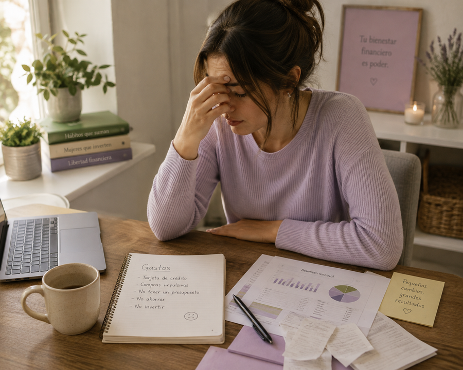Errores financieros que detienen el crecimiento económico de las mujeres